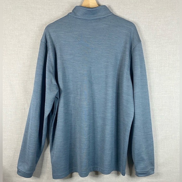 Men’s Cypress Club 1/4 Zip Pullover Longsleeve Sweatshirt in Blue Size XXL - Picture 7 of 7